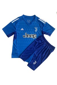 Fotbalové Dres Juventus Brankářské Dětské Domácí Oblečení 2023-24 Krátký Rukáv (+ trenýrky)